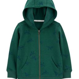 Carter's Zip-Up Warm Fleece Hoodie - Green-image-29