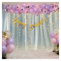 Bubble Trouble  Happy Birthday Decorations For Girls Kit Butterfly Theme Combo - 80 Pcs-image-88