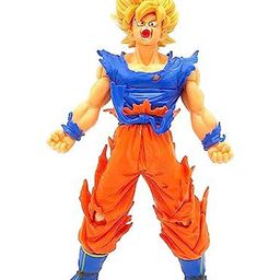 QUIRKMALL Dragonball Anime Super Saiyan 1 Angry Large Action Figure Limited Edition Figure Toy Statue Merchandise for Anime Lovers - 18 cm Height-image-58