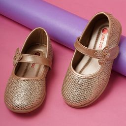 Minesole Shimmer Embellished Ballerinas - Gold-image-59