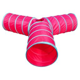 Homecute Foldable Kid's play Tunnel for Boys & Girls,3 Way Tunnel Pink-11