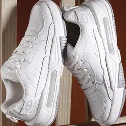 HITWAY Men White Casual Shoes-41
