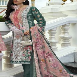 DRAVINAM Trends Embroidered Pure Cotton Unstitched Dress Material-image-81