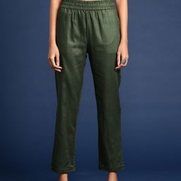 Taavi Woven Legacy Mid-Rise Cropped Regular Trousers-68