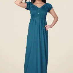 honeydew Teal Lace Night Gown-picture-8
