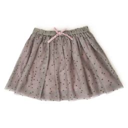 MiArcus Kids Grey & Pink Printed Skirt-46