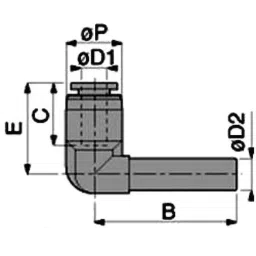 PISCO Socket Elbow Mini Type 1.2 mm², PLGJ1/8-5/32M (Bag of 10 Pcs)-image-89