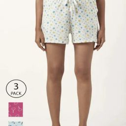 Dreamz by Pantaloons Pink Green Cotton Printed Shorts-image-51
