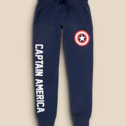 Kidsville Navy Printed Joggers-image-5