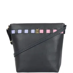 Baggit Navy Blue Solid Small Sling Handbag-image-83