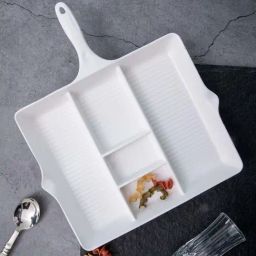Servewell 5 Part skillet Matte Platter Set - White   SER-5P-SKLT-MPLT-WHITE-10