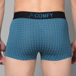 AMUL COMFY Men Pack Of 2 Printed Breathable Trunks-ACM101BTRNK-BL-GY-105-PO2 image 2