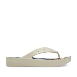 Crocs Women's Classic Off White Flip Flops-image-67