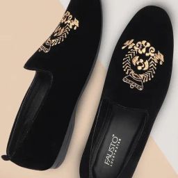 Fausto Men's Black Casual Loafers-image-56