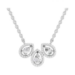 Sparkles Lab Grown Diamond 14k (585) White Gold Pendant for Women-image-25