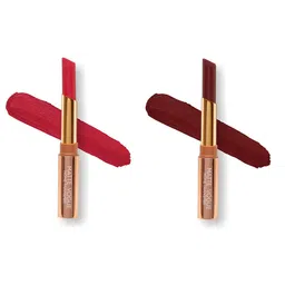 ME-ON Set of 2 Matte Vogue None-Transfer Lipsticks - Shade 09 & 12-14