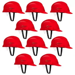 Robustt X Shree Jee Nape Adjustment Safety Helmet Red - Pack of 10-image-15