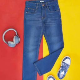 Pantaloons Junior Blue Cotton Regular Fit Jeans-image-23