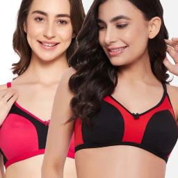 Clovia Multicolor Full Coverage Non-Wired Everyday Bra - Pack of 2-image-40