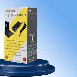 Frontech 65 W 3-Pin AC Input Power Laptop Adapter, FTPH18535-65W-YELLOW image 2