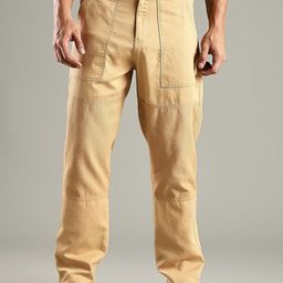Thomas Scott Men Smart Relaxed Fit Mid-Rise Easy Wash Chinos Trousers-image-93