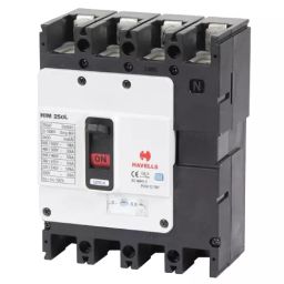Havells 4 Pole 630 A Adjustable Thermal & Fixed Magnetic Moulded Case Circuit Breakers, IHLLNFB40630-36