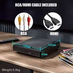 Divine Mini DVD Player with Built-in PAL/NTSC System and USB Input for HDMI/AV Output TV DVP-508 image 3