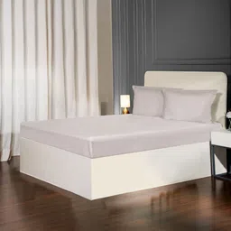 MYTRIDENT Pink 300 TC King Bedsheet with 4 Pillow Covers-image-75
