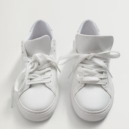 MANGO Women White Solid Sneakers-picture-35