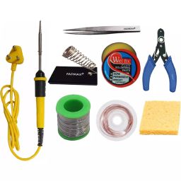 Fadman Electric 8 In 1 Soldering Iron Kit 25 W Corded Flat Copper, Iron & Nickle Tip-16