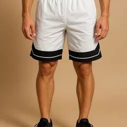 Blissence Men Loose Fit Stripes Shorts-picture-14