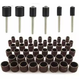 AASONS 51 pcs Emery Sanding Paper Drum Set with Mandrills-picture-3