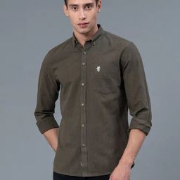 Red Tape Olive Regular Fit Shirt-image-75