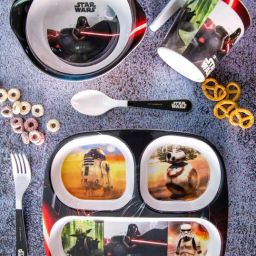 Servewell Star Wars Multicolor Melamine Kids  5Pcs Dinner Set (0.67 L)-image-13