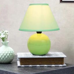 Homesake Green Ceramic Modern Classic Bedside Round Desk Farmhouse Table Lamp-16