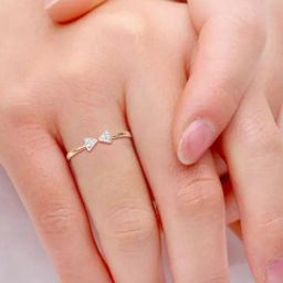 Candere by Kalyan Jewellers 18k Rose Gold & Diamond Ring for Women-image-70