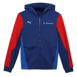 Puma Kids Blue Solid Full Sleeves Sweat Jacket-image-60
