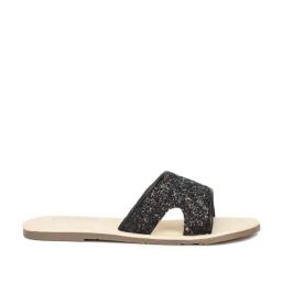 Bubblegummers by Bata Kids Black & Cream Ethnic Slides-25