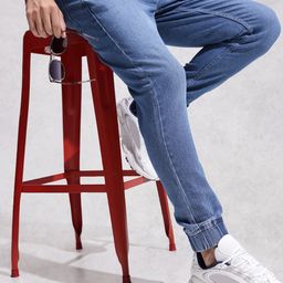 WROGN Men Light Fade Stretchable Jogger Jeans-image-89