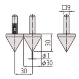 Mitutoyo 552 Series ABS Coolant Proof Carbon Caliper Cfc-Gu Dedicated Probe, 07CZA057-image-22