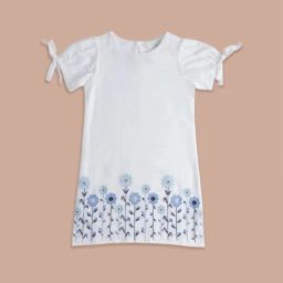 Akkriti by Pantaloons Kids Off-White & Navy Cotton Floral Print Dress-picture-26