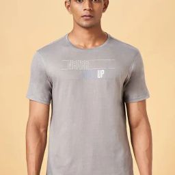 Ajile by Pantaloons Light Grey Cotton Slim Fit Printed T-Shirt-picture-34