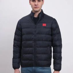 Lee Navy Regular Fit Mock Collar Jacket-picture-28