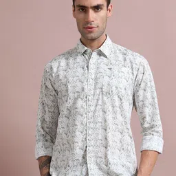 RIGS AND RAGS Men Classic Abstract Printed Casual Shirt-image-40