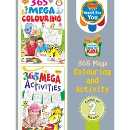 365 Mega Colouring & Activity Book Set of 2 - English-41