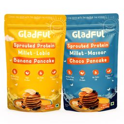 Gladful Choco Banana & Banana Millet Pancake Pack Of 2 - 150 g Each-picture-46