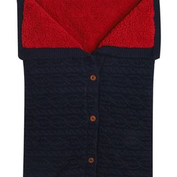 Yellow Apple Cabble Button Blanket Sleeping Bag - Navy-image-20