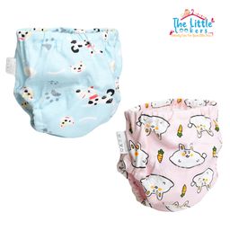 THE LITTLE LOOKERS Potty Training Pants for Babies I Reusable & Waterproof Pull up Underwear | Cloth Diaper for Babies-Blue & Pink - Large (2 Years - 3 Years) (Pack of 2)-20