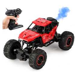 Fiddlerz Remote Control Rock Crawler Water Mist Spray High Speed RC Car Toys For Boys USB Rechargable 4WD Off Road Vehicle Toy Cars for Kids Best Birthday Gift - Red-27