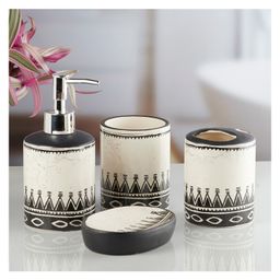 Ceramic Bathroom Accessories Set of 4 with Soap Dispenser (8475)-300 ml-image-52